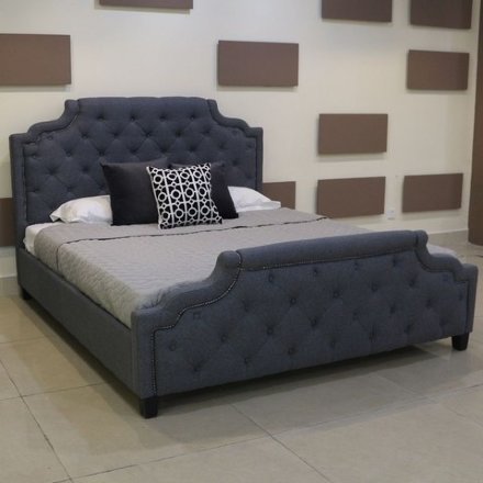 Кровать Marella B595 180*200 темно серый Темно серый