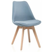 Стул деревянный Bonuss light blue / wood