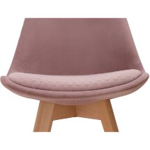 Стул деревянный Bonuss light purple / wood