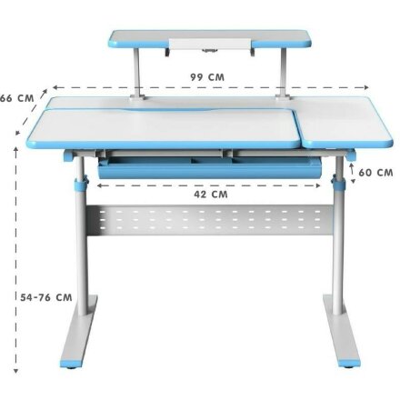 Парта растущая HOLTO-99 голубая Голубой